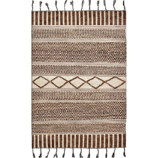 Tapis Stella en laine tissée 6x9