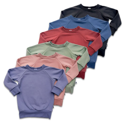Baby/Kids' Bamboo Fleece Raglan Pullover | Cranberry