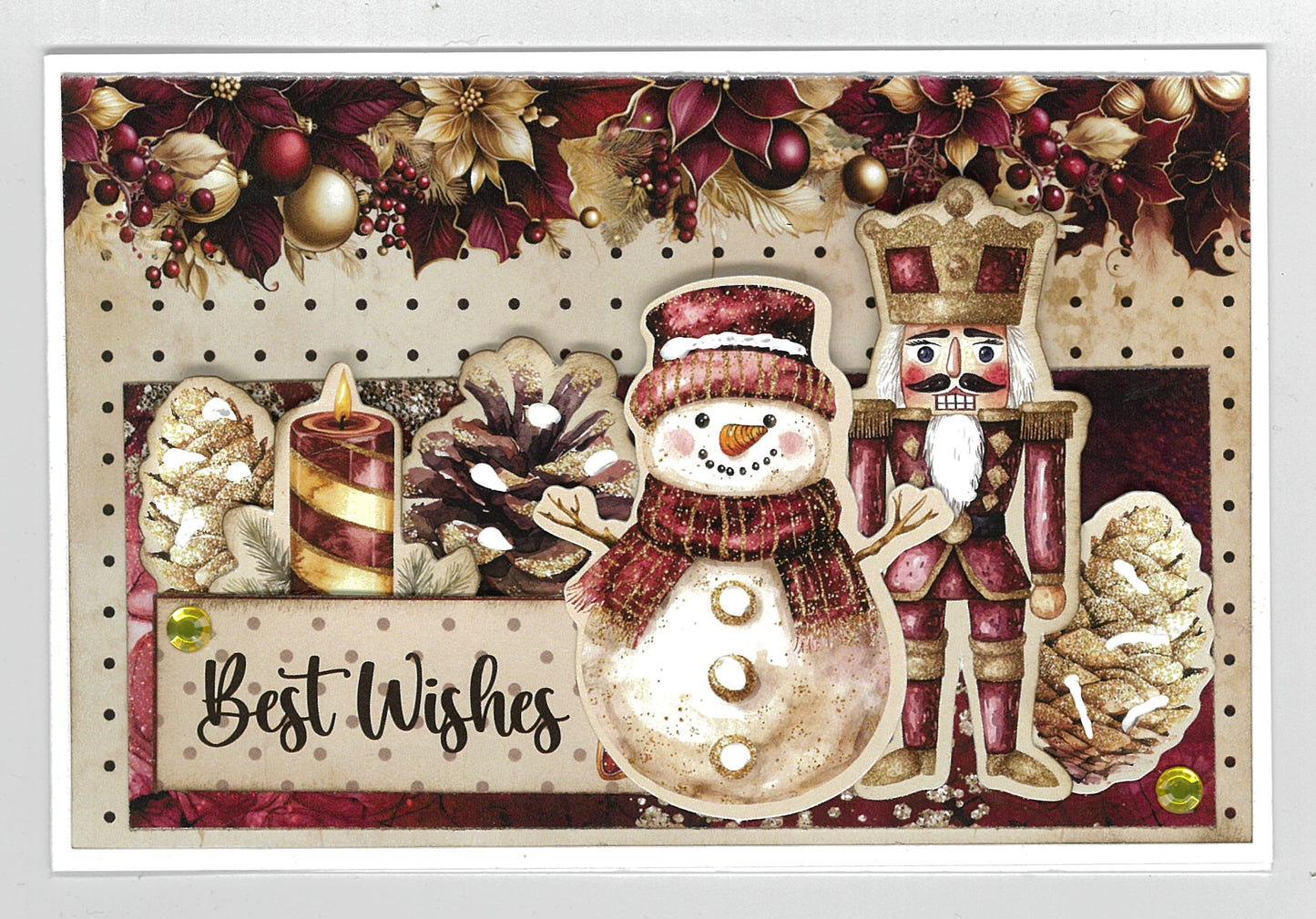 3Quarter Designs Sugarplum Wreath  6x4 Card Pack