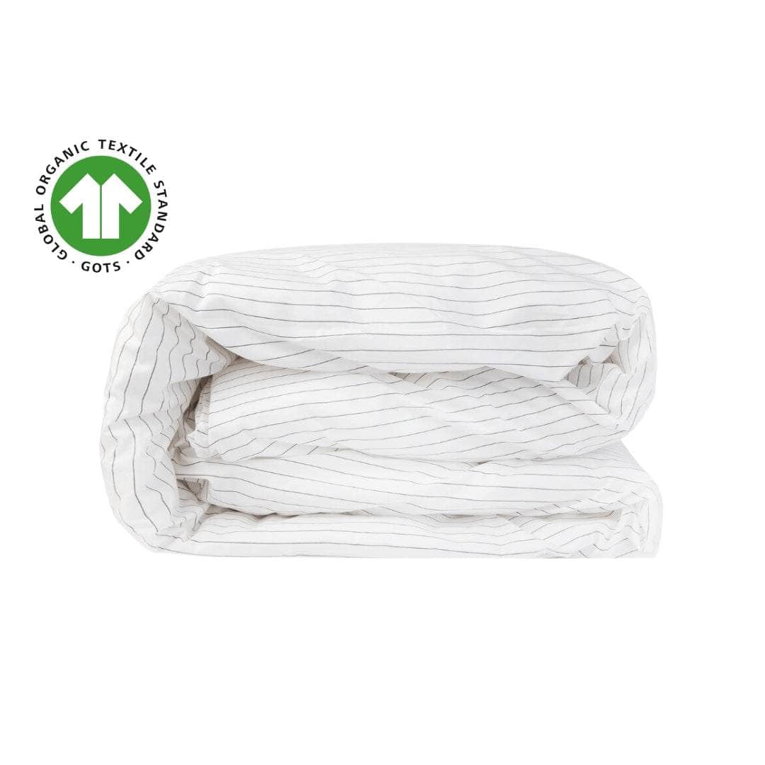 Housse de couette en percale de coton bio Essential