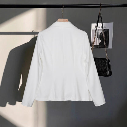 Women's High-End Double-Breasted Cropped Blazer