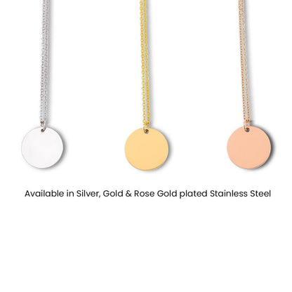 Paw Print Customable Engragable Necklace