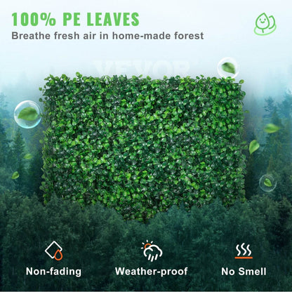 24 pcs 20 x 20 Artificial Boxwood Hedge Wall Green Panel