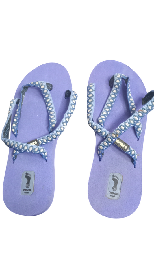 Teva Women's Mush Slip On Strappy Flip Flops Size 5 US