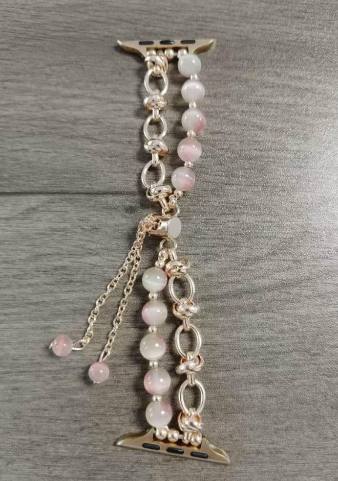 Women Fashion Smart watch Beaded Replacement Watch strap