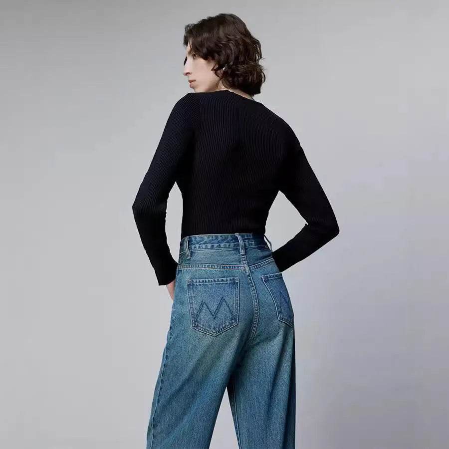 Fashion American Retro New Baggy Jeans Pant Women