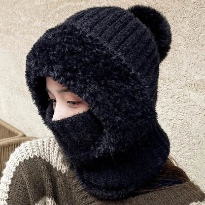 Multifunctional One-piece Hat Neck Protection Bandana Warm Fleece Winter Balaclava