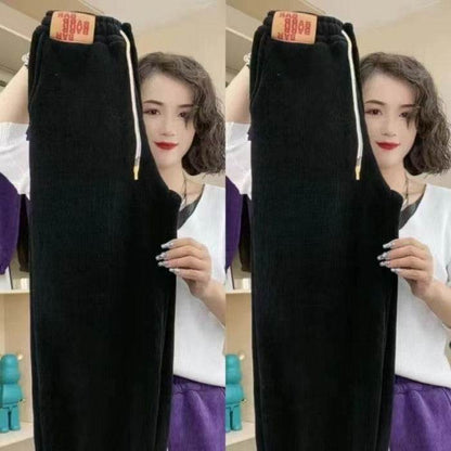 Leisure Trousers – Cotton Thick Flannel Sports Pants for Women