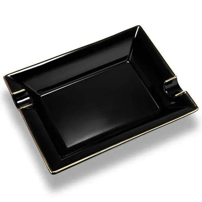 Luxury Ceramics Double slots Cigar Ashtray