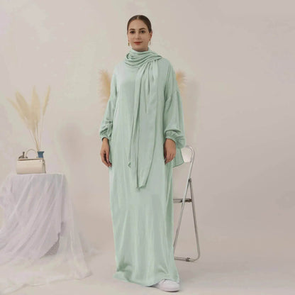 New ArabMiddle East Dubai Turkey Abaya dress Simple Plain Abaya 2025