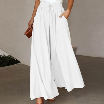 Printed Comfortable Casual High Waist  Wide-leg Floral Palazzo Trousers women