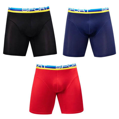 Anti-wear Ice Silk breathable Midway Boxer Beach swimming Underwear