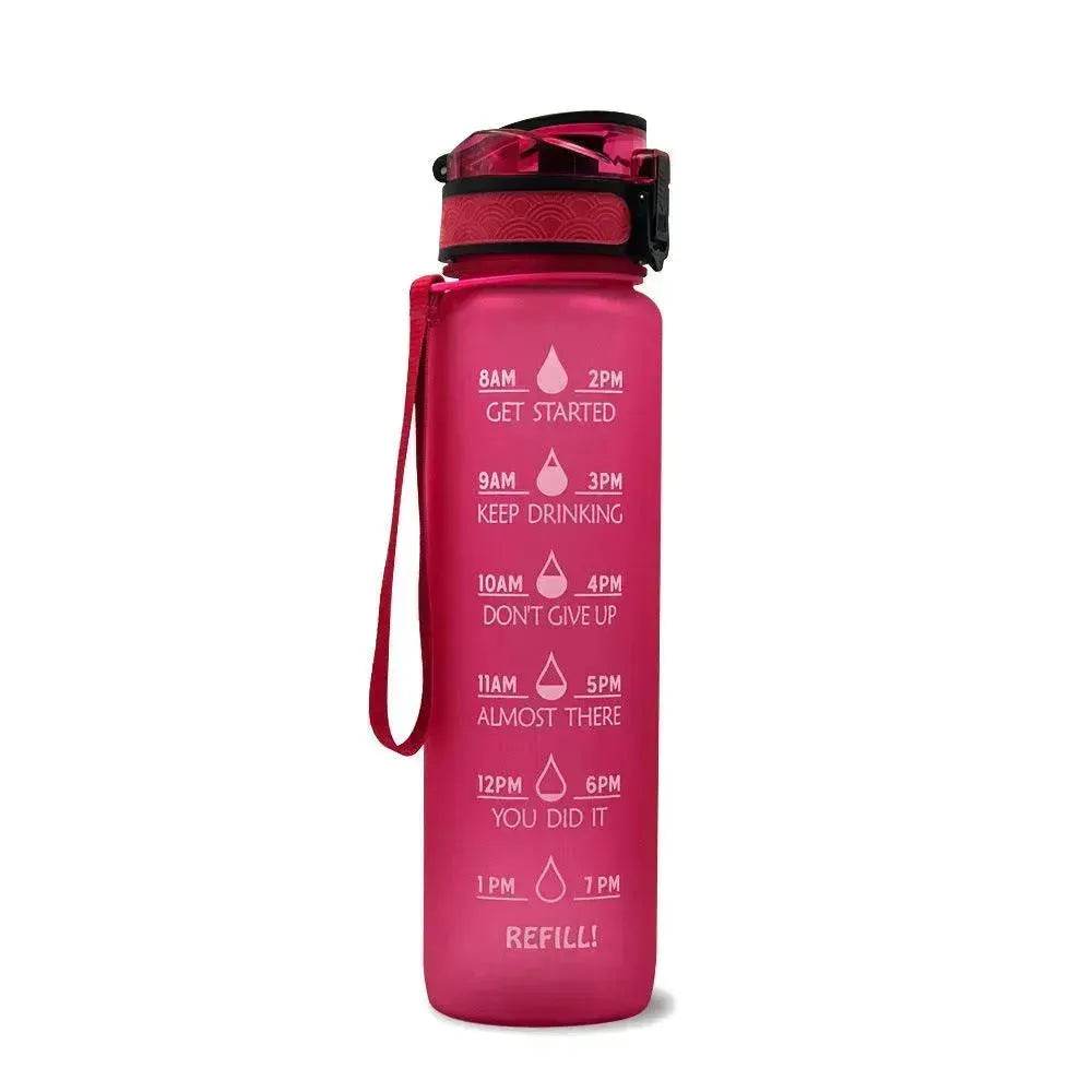1L Tritan Hydrated Water Bottle for Sport Fitness