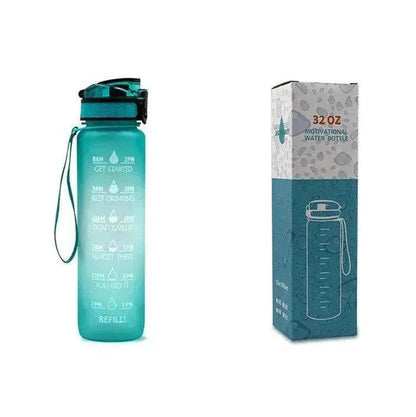 1L Tritan Hydrated Water Bottle for Sport Fitness