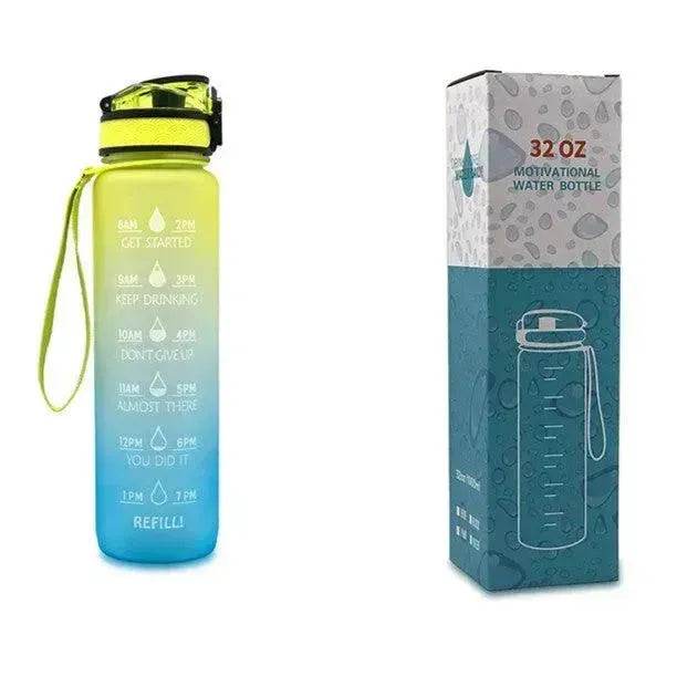 1L Tritan Hydrated Water Bottle for Sport Fitness