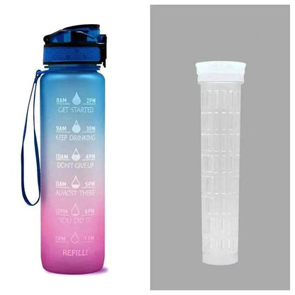 1L Tritan Hydrated Water Bottle for Sport Fitness