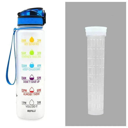 1L Tritan Hydrated Water Bottle for Sport Fitness
