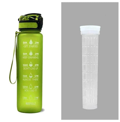 1L Tritan Hydrated Water Bottle for Sport Fitness