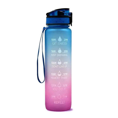 1L Tritan Hydrated Water Bottle for Sport Fitness