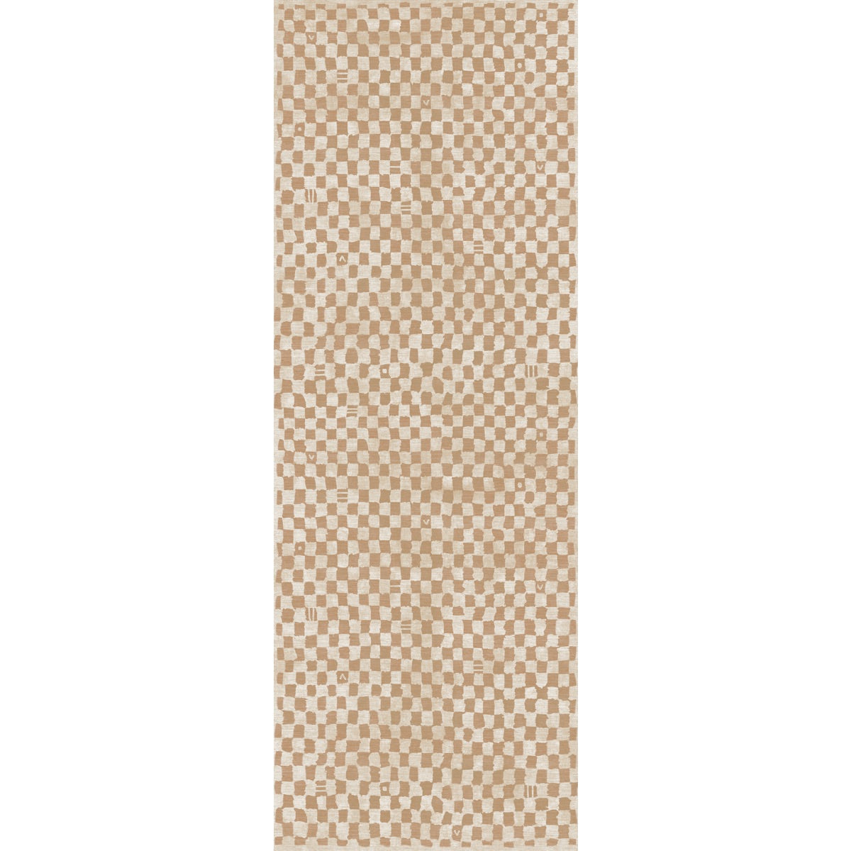 Tapis naturel à damiers Metro