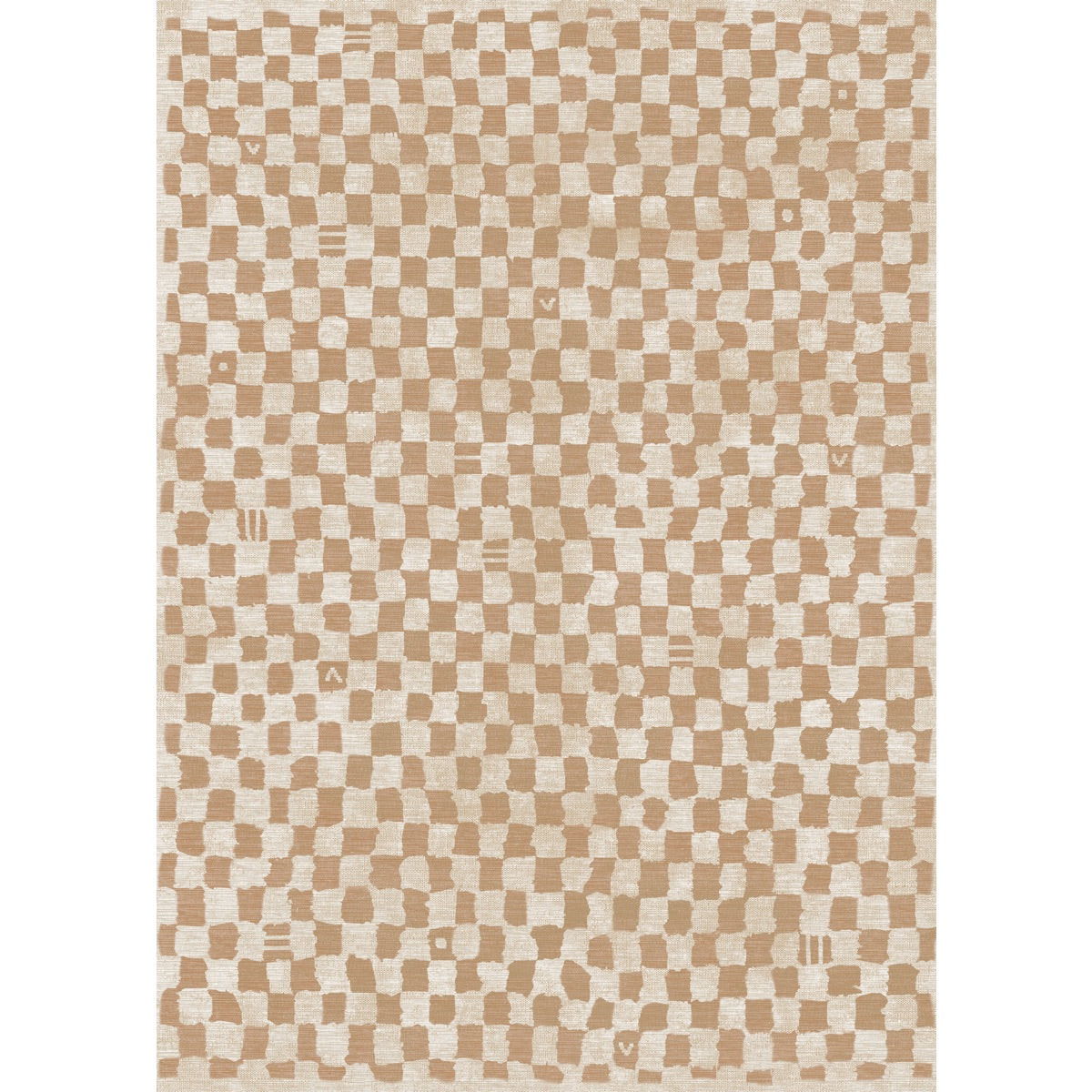 Tapis naturel à damiers Metro
