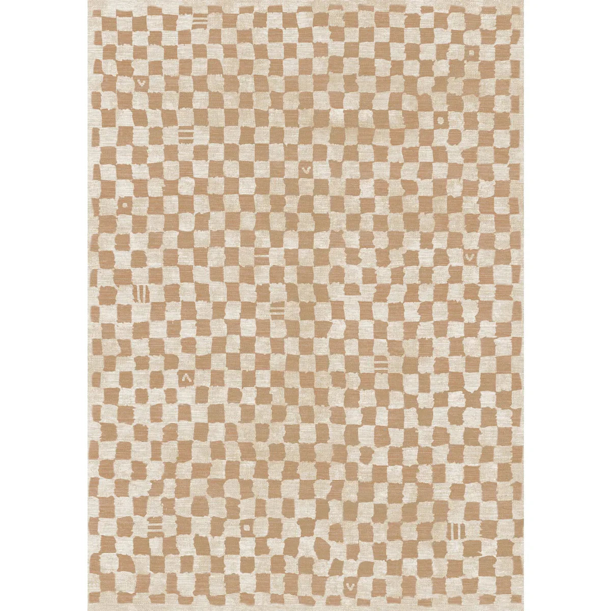 Tapis naturel à damiers Metro