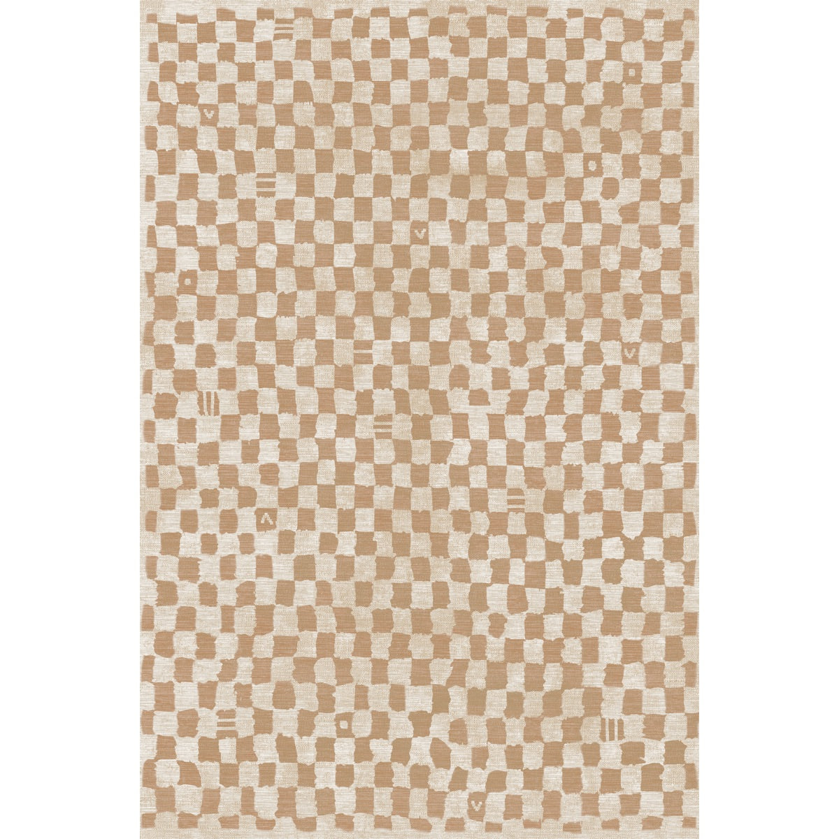 Tapis naturel à damiers Metro