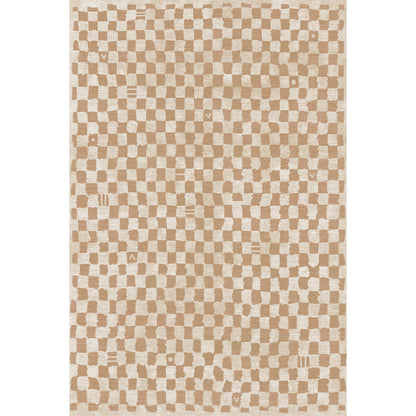 Tapis naturel à damiers Metro