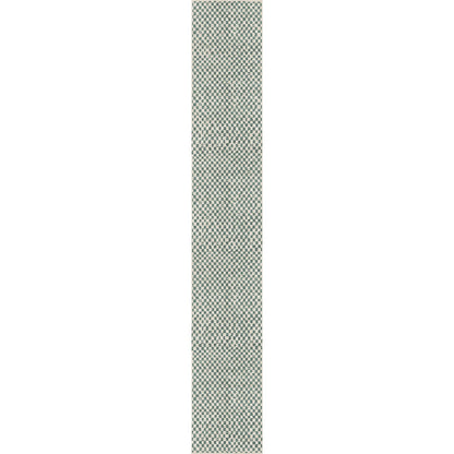 Metro Checkered Slate Green Rug