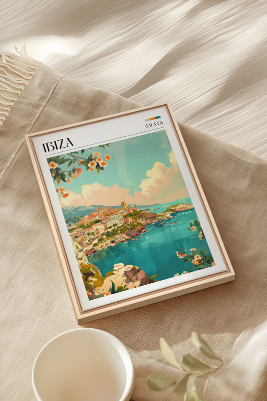 Ibiza, Œuvre sur toile tendue