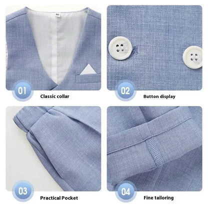 Children's Suit Vest Suit Gentleman Best Man suit 3 piece set outfit