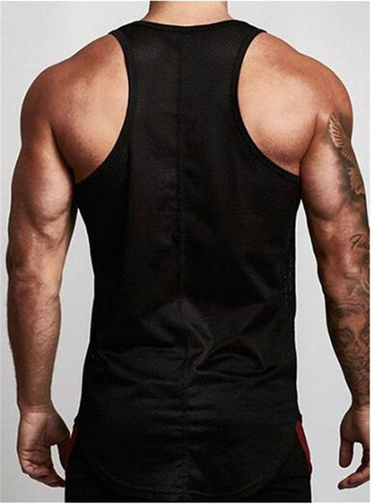 Gilet de sport sans manches Débardeur d'entraînement de fitness pour hommes
