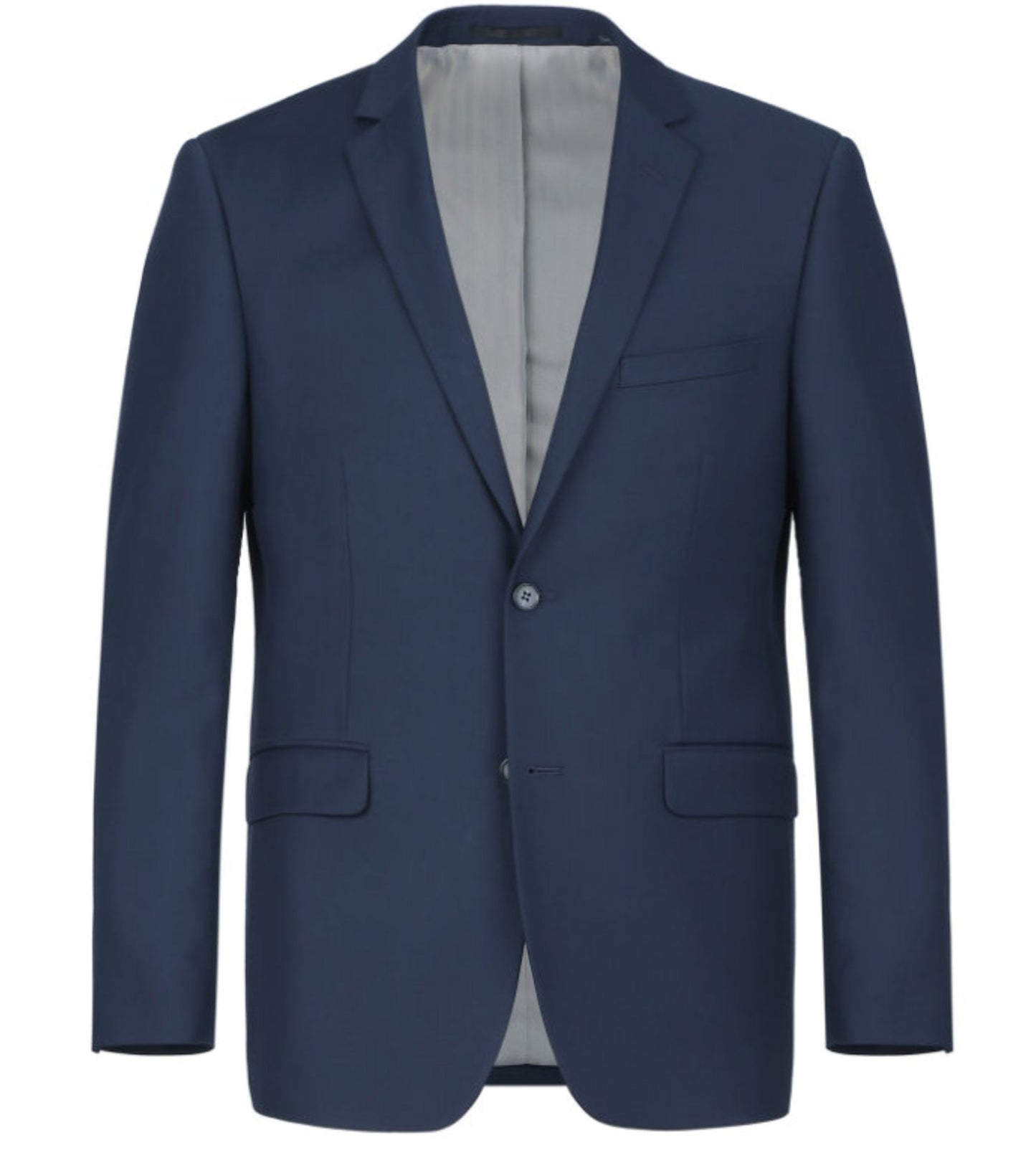 BUILD YOUR PACKAGE: French Blue Slim Fit Suit (Package Includes 2 Pc Suit, Shirt, Necktie or Bow Tie, Matching Pocket Square, & Shoes)