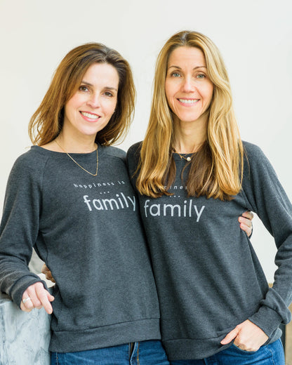 Women's Family Crew Sweatshirt, Charcoal
