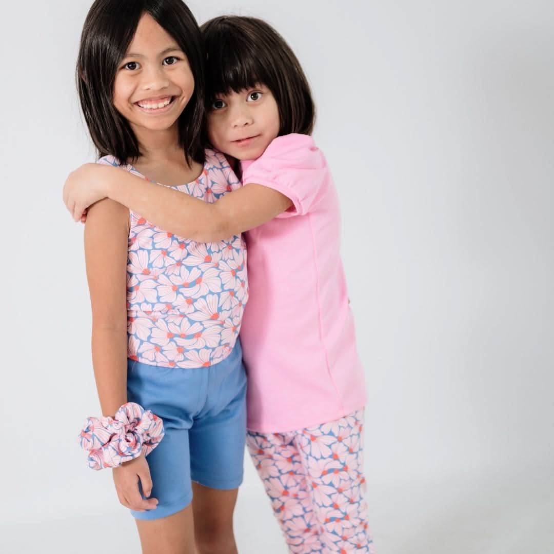 Kids Bamboo Puffed Sleeve T-Shirt | Taffy Pink