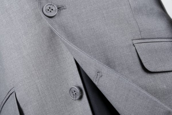 BUILD YOUR PACKAGE: Light Grey Slim Fit Suit (Package Includes 2 Pc Suit, Shirt, Necktie or Bow Tie, Matching Pocket Square, & Shoes)