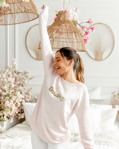 Women's Dancing Crew Sweatshirt, Ballet Pink