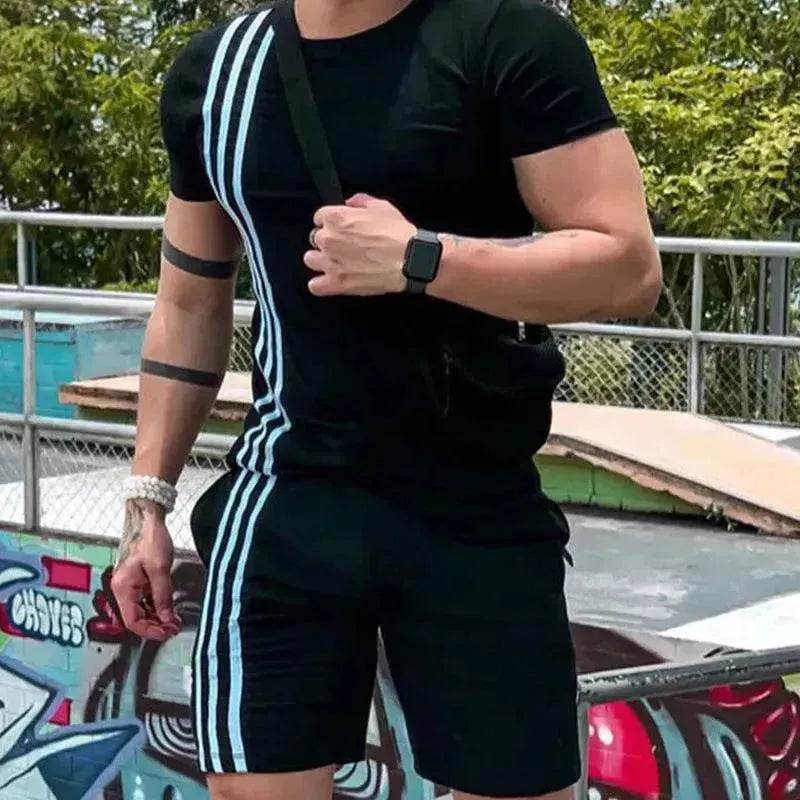 2025 Men's Summer  Short Sports Trendy Track Suit