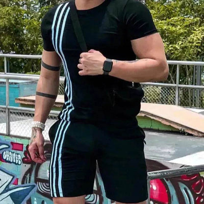 2025 Men's Summer  Short Sports Trendy Track Suit