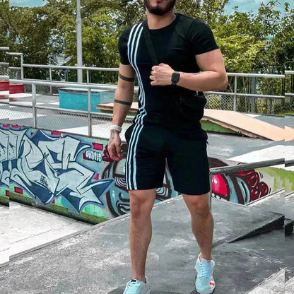 2025 Men's Summer  Short Sports Trendy Track Suit