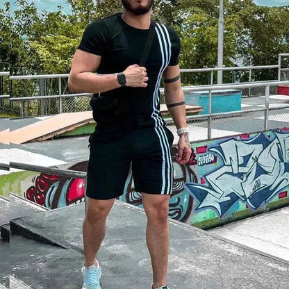 2025 Men's Summer  Short Sports Trendy Track Suit