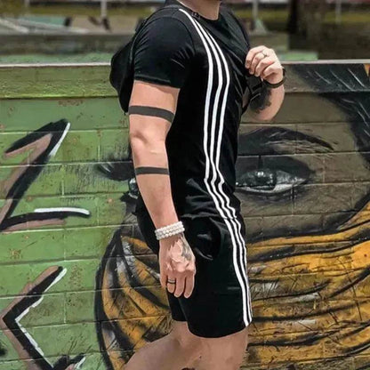 2025 Men's Summer  Short Sports Trendy Track Suit