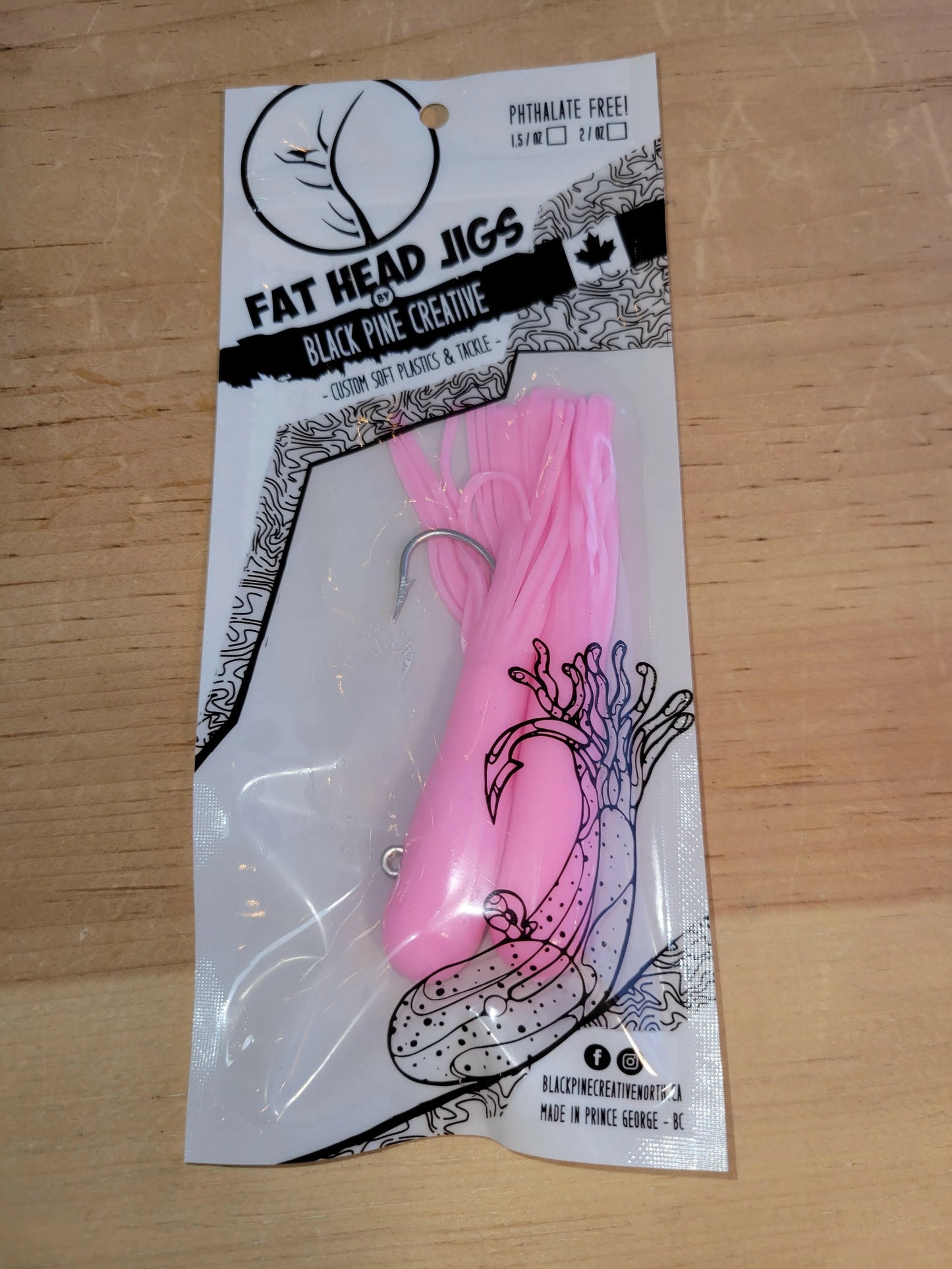 🍁Black Pine 4" 1oz Tube Jigs 2/pk