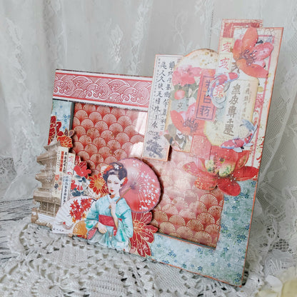 Land Of The Rising Sun Bloc de Papiers à Découper 15x15cm 24 feuilles/paquet