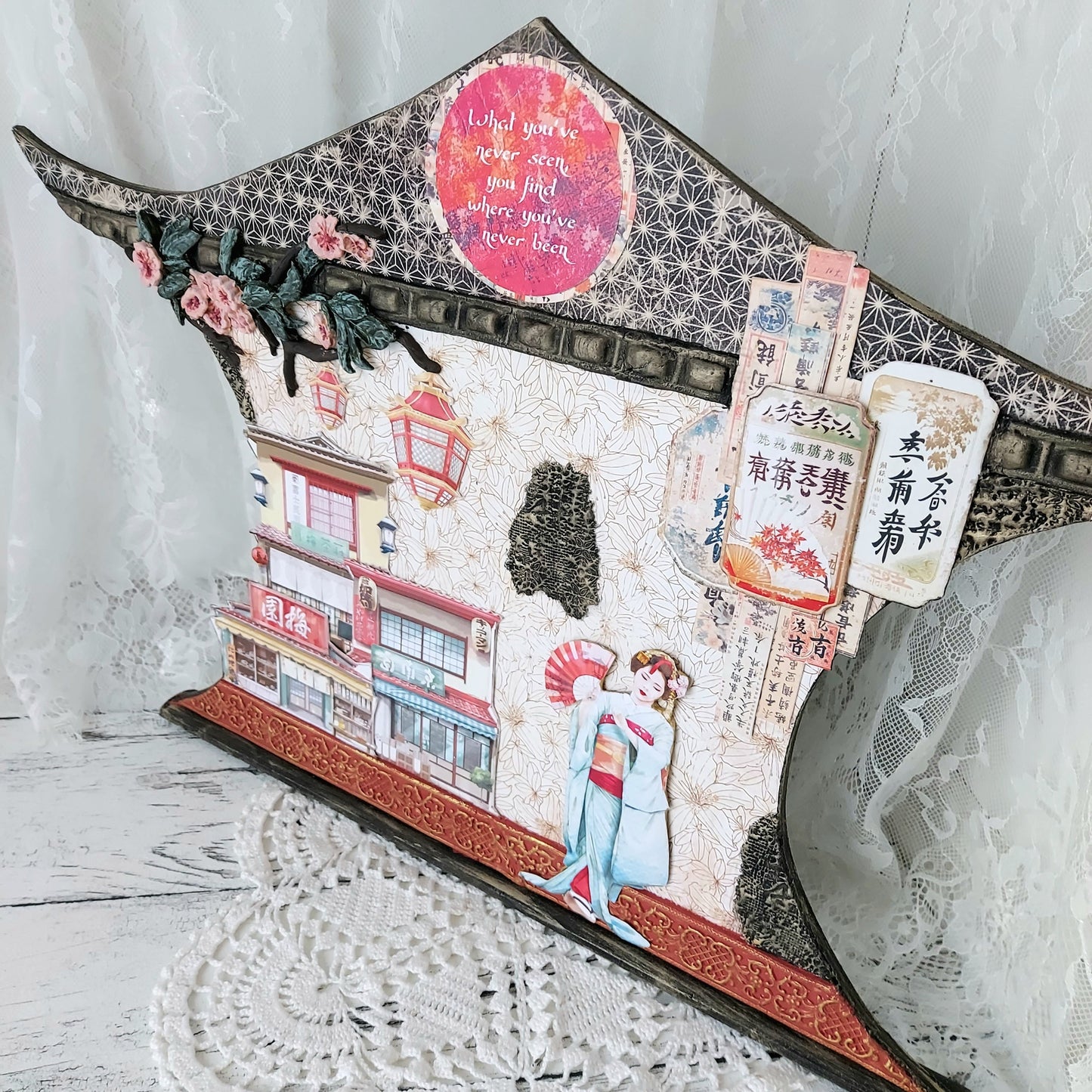 Land Of The Rising Sun Bloc de Papiers à Découper 15x15cm 24 feuilles/paquet