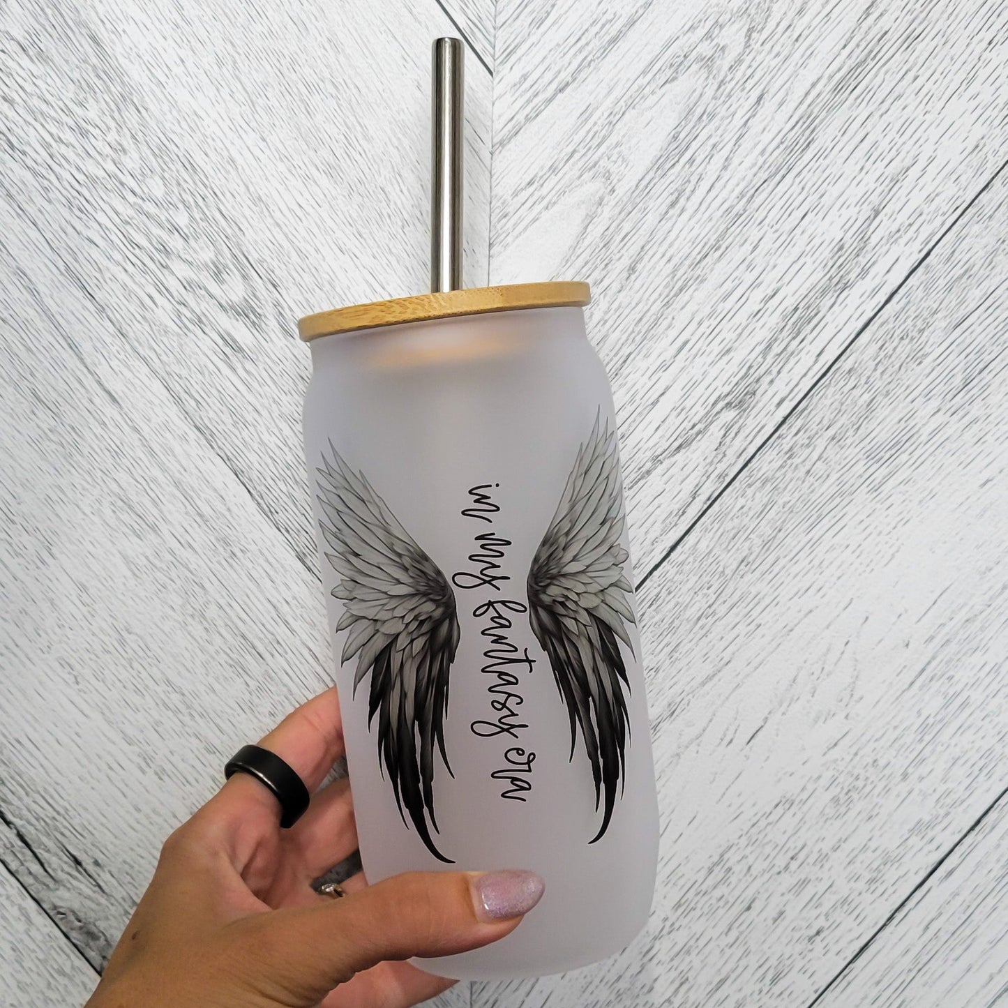 In My Fantasy Era Frosted Can with Bamboo Lid | Bookish