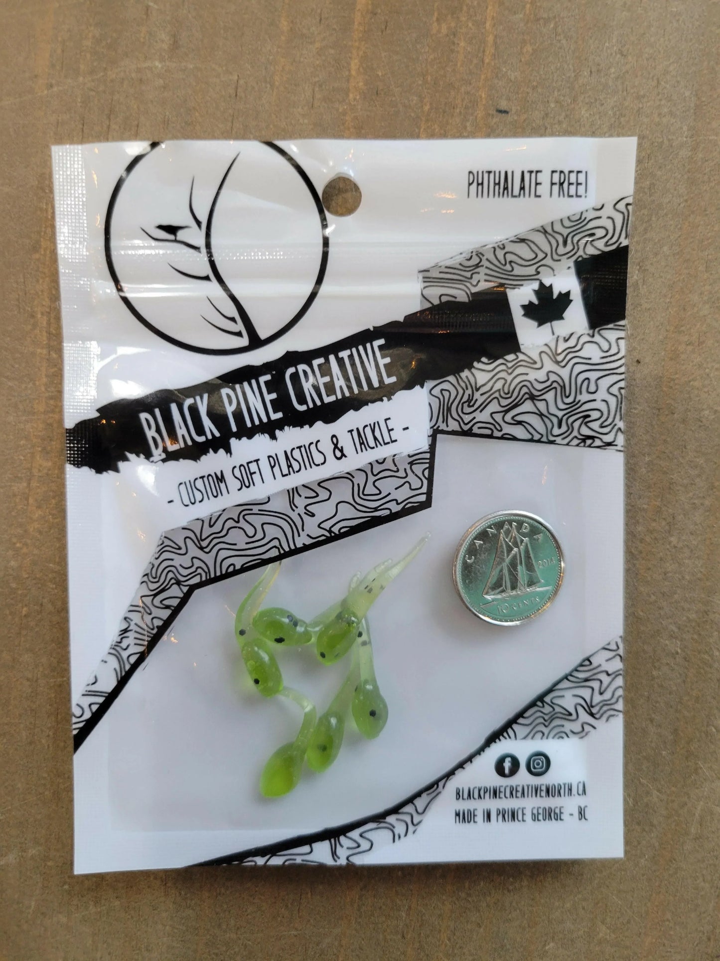 🍁Black Pine Creative 1" MINI Minnow 6/pk