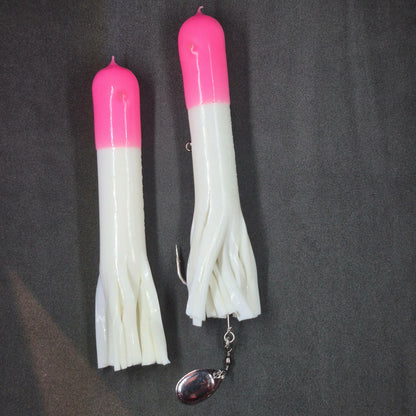 🍁Hitch & Fish 6" Glow Rattle Laker Tube Jigs