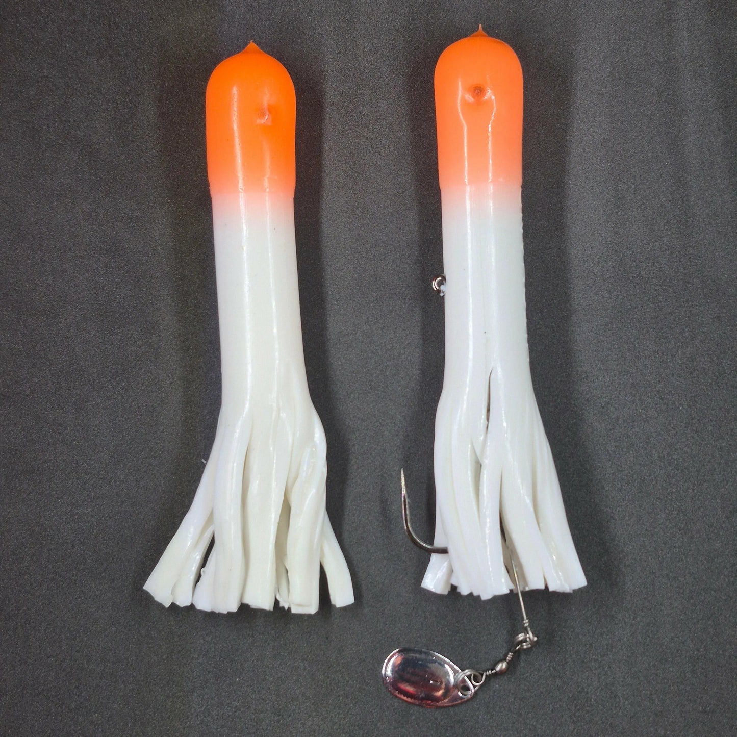 🍁Hitch & Fish 6" Glow Rattle Laker Tube Jigs