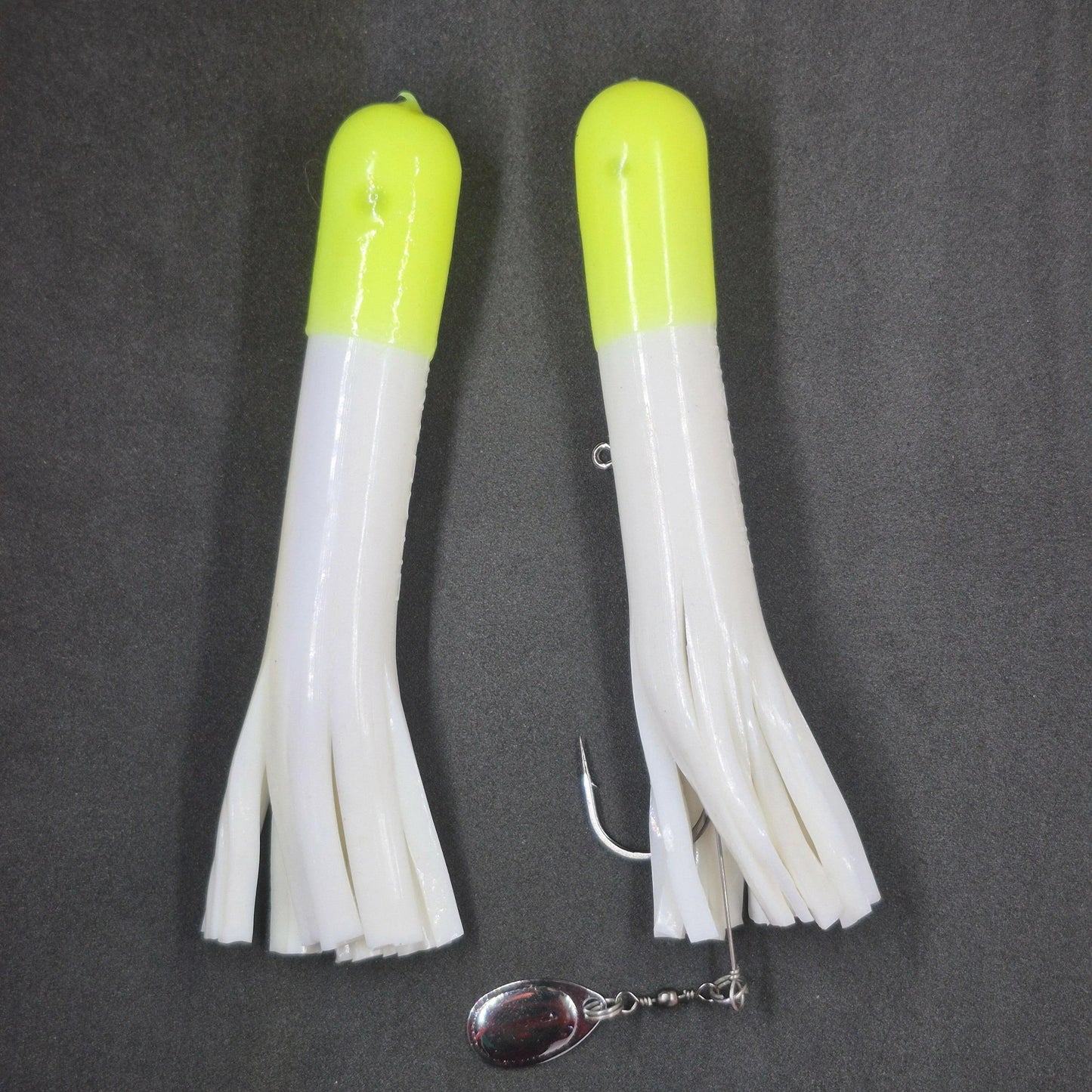 🍁Hitch & Fish 6" Glow Rattle Laker Tube Jigs